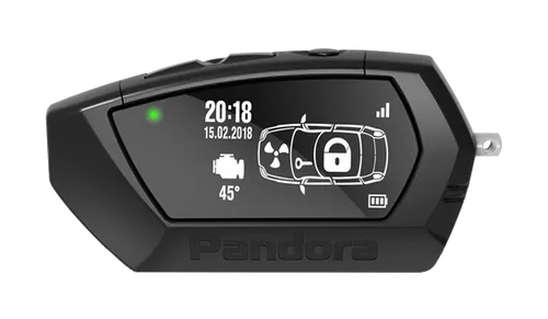 Pandora Light Pro two way remote control showing vehicle status on its display